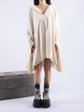 Rick Owens | HOLLYWOOD 秀款V领兜帽哈达长袍