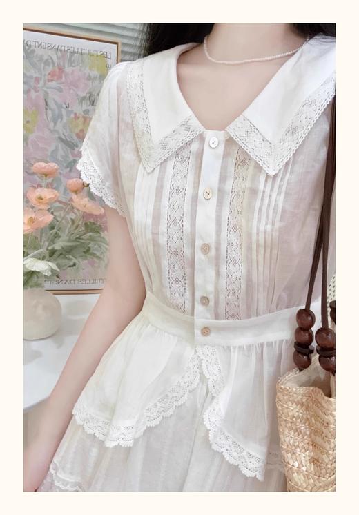 裁缝学苑AS492法式娃娃领小衫半身裙套装纸样女装上衣半裙样板裁剪 商品图5