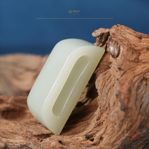 新疆国玉盟世玉【君子雅致】白玉腰扣【带证书·顺丰物流】 商品图1