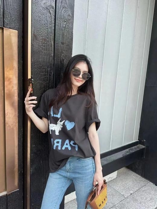 【高品质私服】【D家小狗印花短袖T恤】更柔软，有韧性，不易起球G1402-CC【无标出货 介意慎拍】 商品图10