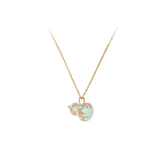 大英博物馆 东方梦境系列 瑞莲呈福葫芦 项链 商品图5