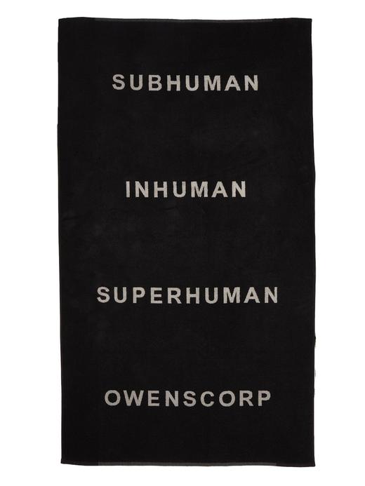Rick Owens | 黑色/珍珠毛巾布沙滩巾 商品图1
