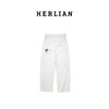 HERLIAN 2025年春季新品绣蝴蝶结宽松阔腿牛仔裤 商品缩略图4