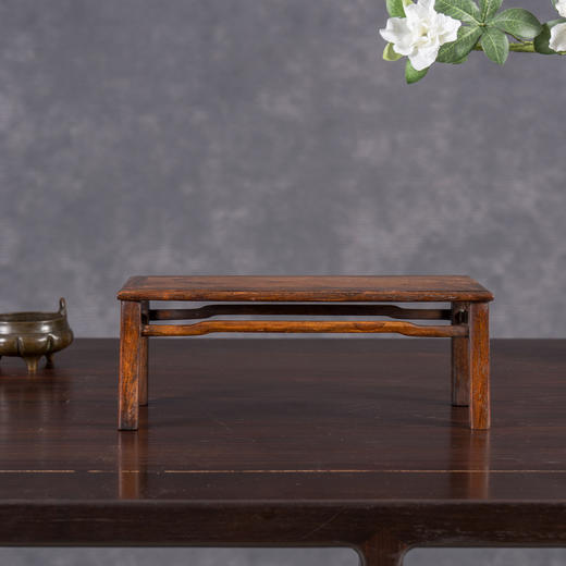 清	黄花梨罗锅枨案中案摆件 商品图2