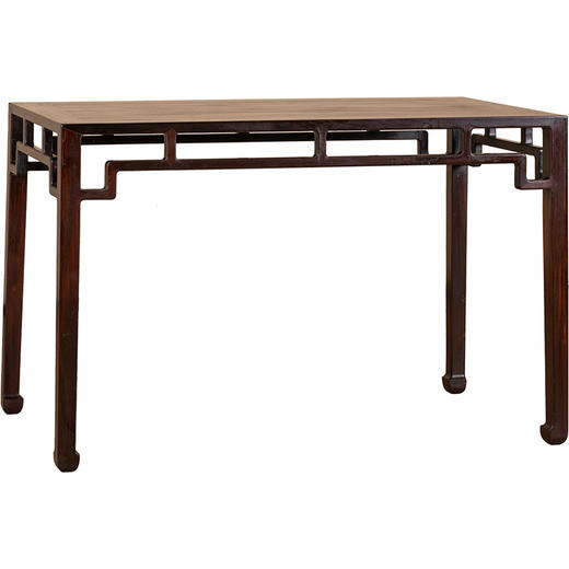 清	红木罗锅枨矮栳四面平独板画桌 商品图5