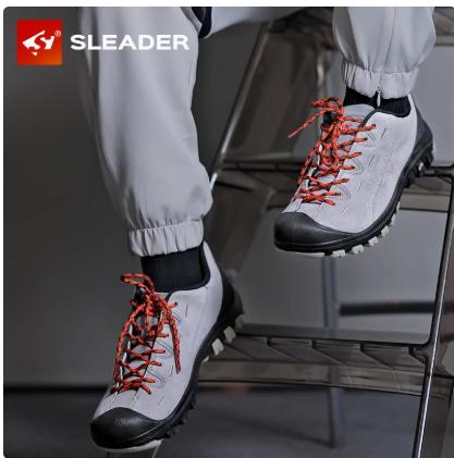 【防水版】斯立德户外运动鞋防水防滑徒步鞋女牛皮厚底耐磨登山鞋男透气S204大地 商品图0