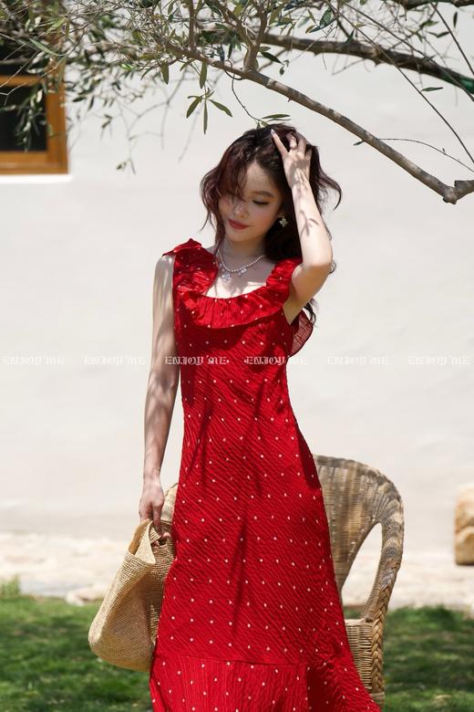 【门店同款】ENJOY夏季“夏日番情”法式方领长裙 162893964 商品图1