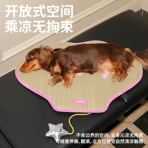 zeze粉贝壳蔺草宠物垫-B（包邮） 商品图4