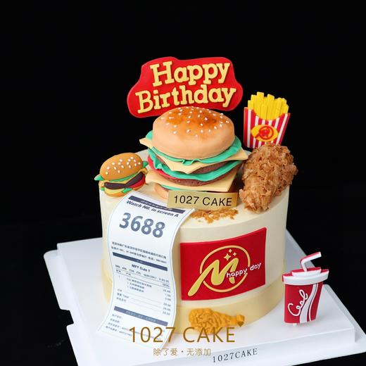 1027CAKE |  一起吃麦当劳吧  翻糖装饰（需提前2天预订） 商品图5