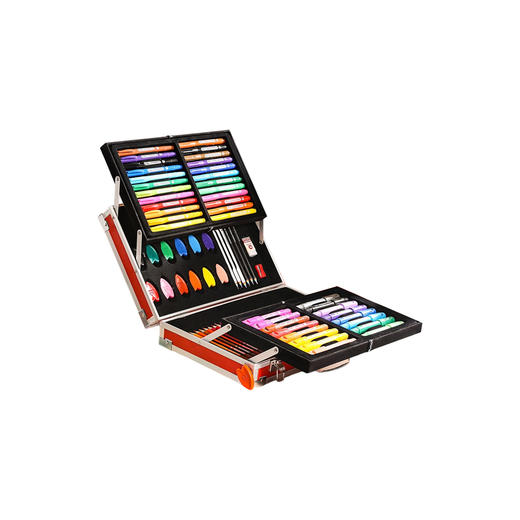 Mobee 绘画套装 新春款儿童水彩笔画笔礼盒蜡笔画画工具小学生绘画套装美术彩色笔幼儿园可水洗彩笔生日男孩女孩新年礼物（包装图案随机） 商品图0