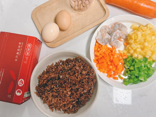 暖食家新晃侗藏红米五谷杂粮糙米饭500g 地理标志保护产品 商品图1