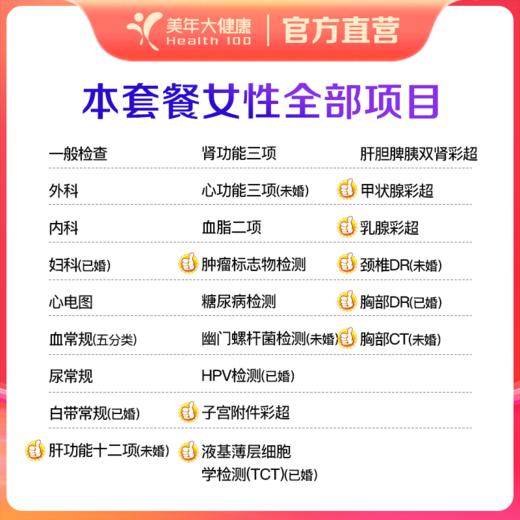 【深圳特惠】惠美精选（增项）体检套餐（套餐详情下滑查看） 商品图1