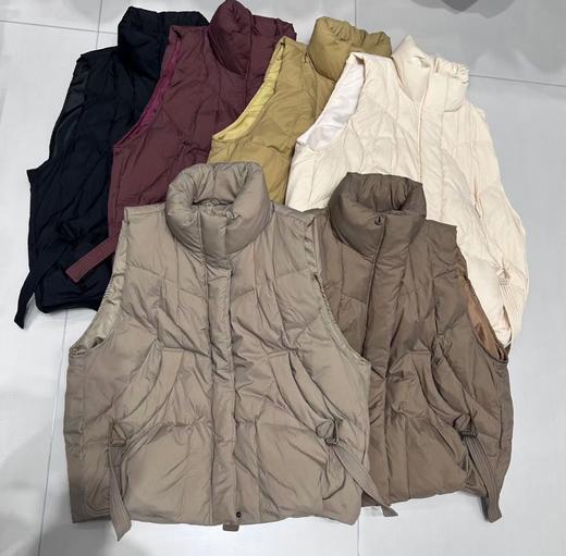 【YW】无忧购“反季清仓”韩版松弛感轻薄百搭立领飘带羽绒马甲6301（截单后3-5天发货) 商品图9