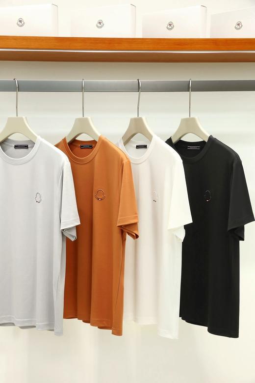 意大利轻奢正品奢华质感高端桑蚕丝天丝T恤 商品图0