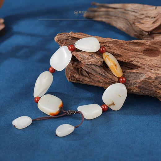 新疆国玉盟世玉【籽玉福运】原石手串【带证书·顺丰物流】 商品图4