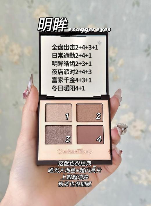 [小滋心选]【活动价 ¥79】CT四色奢彩眼影盘3.2g 商品图1