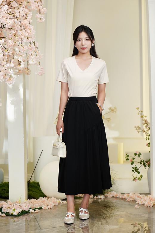 臣禾	【防晒茧型裙】松紧腰【梨形身材福音】花苞裙半身裙	JZ252030158 商品图7