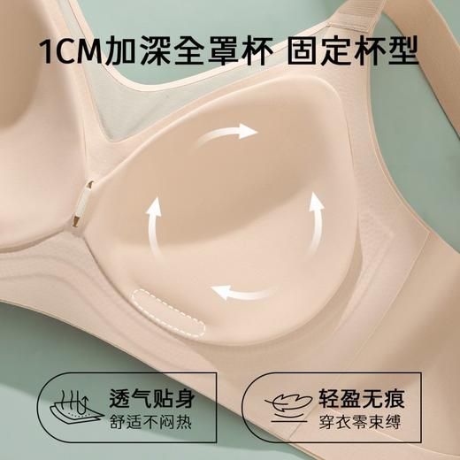 月色蜜意 舒适文胸(VIP)  反重力提拉粉底液内衣无痕抹胸聚拢无钢圈内衣防下垂文胸罩 商品图1