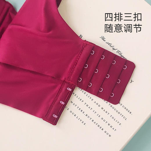 【秒杀品不退不换】皇家丽美一片式无痕内衣无钢圈内衣小胸聚拢防下垂文胸WW1679-3-B红色 商品图4