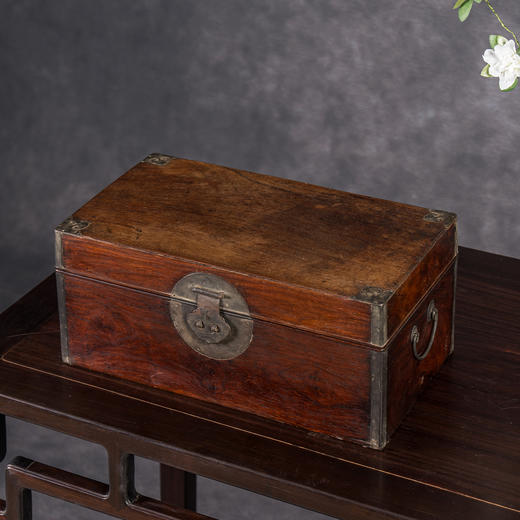 清早期	黄花梨铜包角状元箱 商品图1