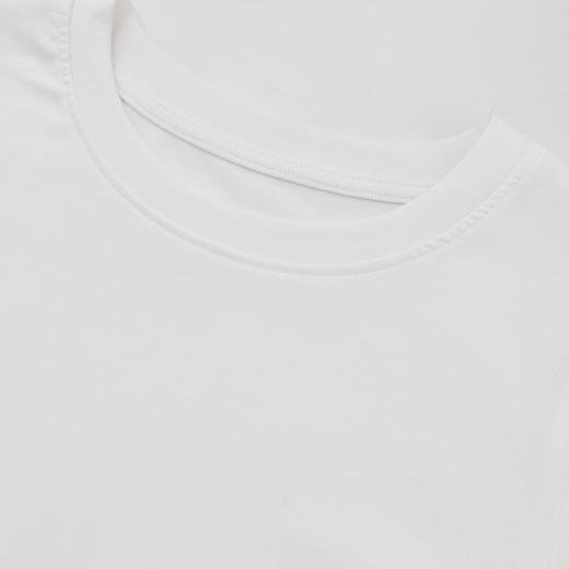 【限时秒杀】西遇圆领短袖t恤女春夏新款短款蕾丝边芭蕾风正肩白色上衣D0050504/D0050734/V0050735 商品图5