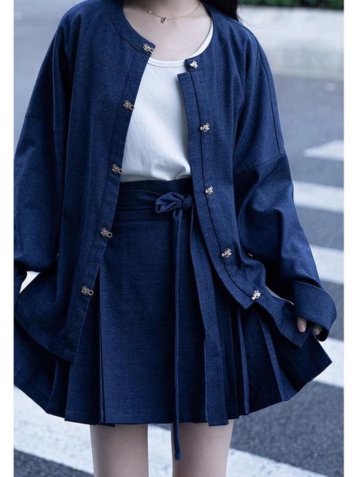 裁缝学苑AH05圆领弓袋袖衬衫纸样改良马面裙短裙汉服打版裁剪样板图纸 商品图1