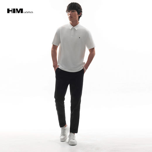 HIM漢崇  时尚商务百搭休闲裤日常上班通勤舒适九分裤男 2026春季 商品图6