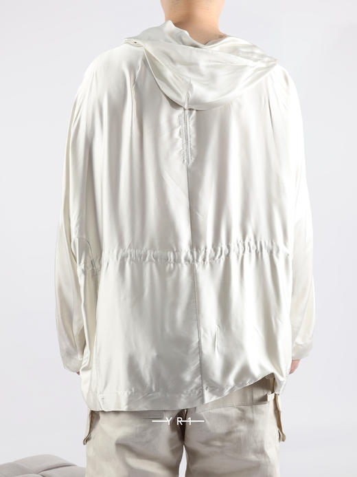 Rick Owens | HOLLYWOOD 秀款连帽束腰绉缎外衣 商品图5