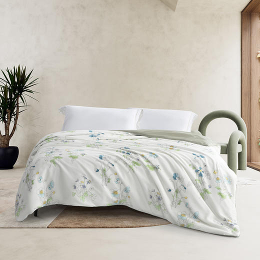 水星家纺 DH花朝半夏莱赛尔蚕丝夏被 商品图7