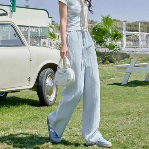 【限时抢购】英国轻奢品牌LEOS VITI夏季新品！天丝亚麻阔腿裤！天丝+亚麻双buff叠加~垂感不贴肉，久坐不起褶，出汗不粘身 商品图1