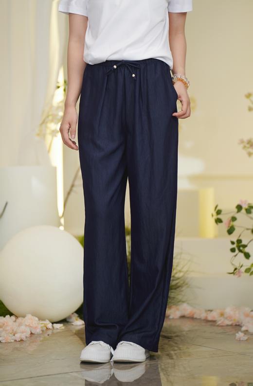 S1裸感空调裤 臣禾【养肤舒适裤】松紧腰抽绳直筒休闲裤	JZ252060258 商品图9