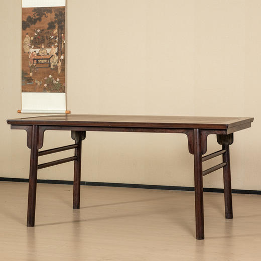 清	红木夹头榫刀牙板大画案 商品图0