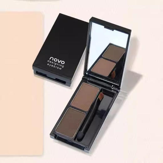 【打造完美眉形必备🔥】NOVO双色眉粉，轻松打造自然立体感✨防水不晕染，完美持妆一整天！彩妆NOVO自然双色眉粉 双色渐变眉粉修容鼻影粉 易上色不易晕染 商品图3