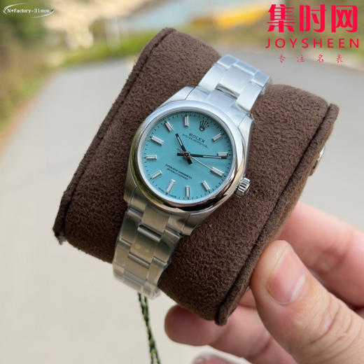 劳力士新款蚝式恒动31系列 N+恒动31mm 女士腕表2232机 三珠带 蒂芙尼蓝盘 商品图0