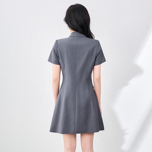 「高货wl」全新升级【铂金会员339/天猫459/差价120】(11649)洛诗琳气质通勤OL西装连衣裙2025夏季知性短款双排扣裙子 商品图1