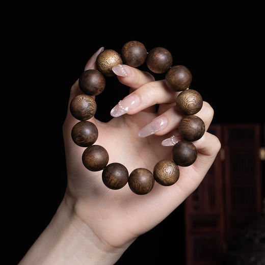 xy0344沉香16mm素串豪华大手串 商品图6