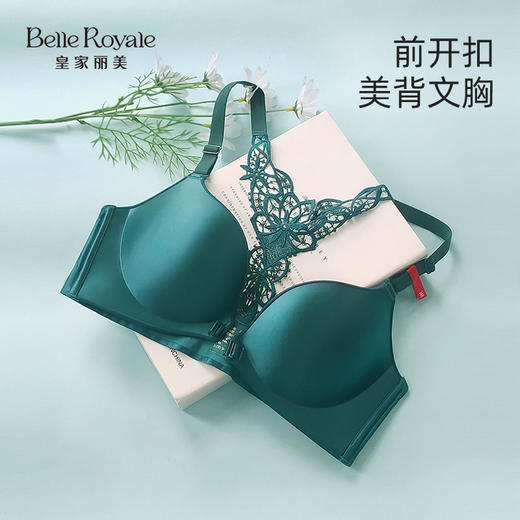 【秒杀品不退不换】皇家丽美光面无钢圈美背内衣无痕前开扣舒适文胸WW1679-3-B 商品图1