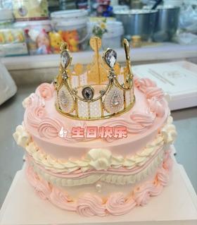 粉色花边皇冠     皇冠可换    夹心可选