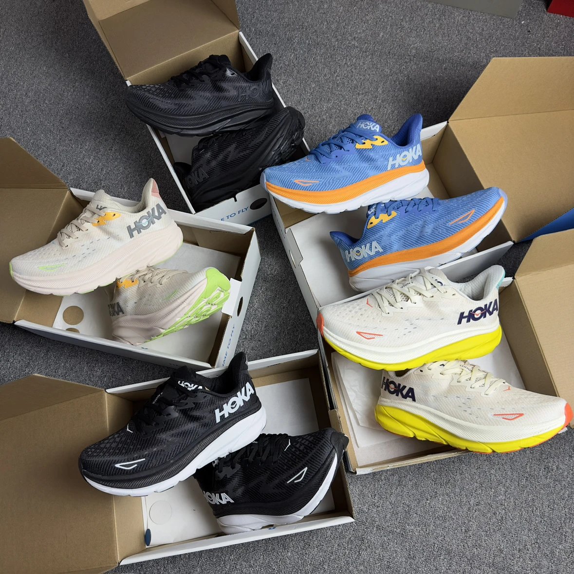 HokαClifton9软弹大底轻马拉松跑鞋男女情侣款板鞋球鞋