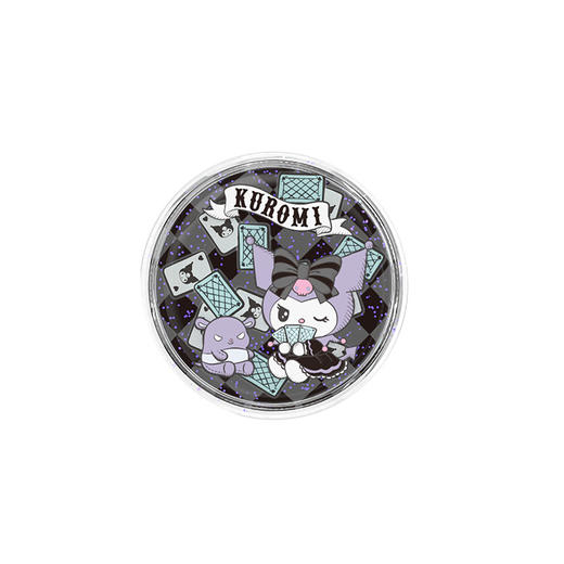 【漂浮魔法屋】漂浮卡牌派对 PopSockets X Kuromi 合作系列 POPGRIP泡泡骚手机粘贴式气囊支架 Tidepool流沙系列 黑色  棋盘格 商品图3