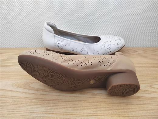 豪行夏季新款23280018真皮休闲中跟时尚女鞋凉鞋皮鞋 商品图2