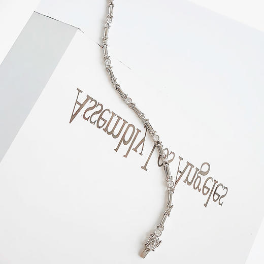 【天然正品】PT900铂金时尚设计款蝴蝶结造型0.54ct钻石手链17CM女士现售价：4380！160525NJM30 商品图4