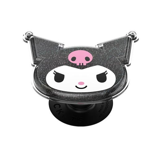 【漂浮魔法屋】魔法瀑布Kuromi PopSockets X Kuromi 合作系列 POPGRIP泡泡骚手机粘贴式气囊支架 Airbag软垫系列 黑色  商品图3