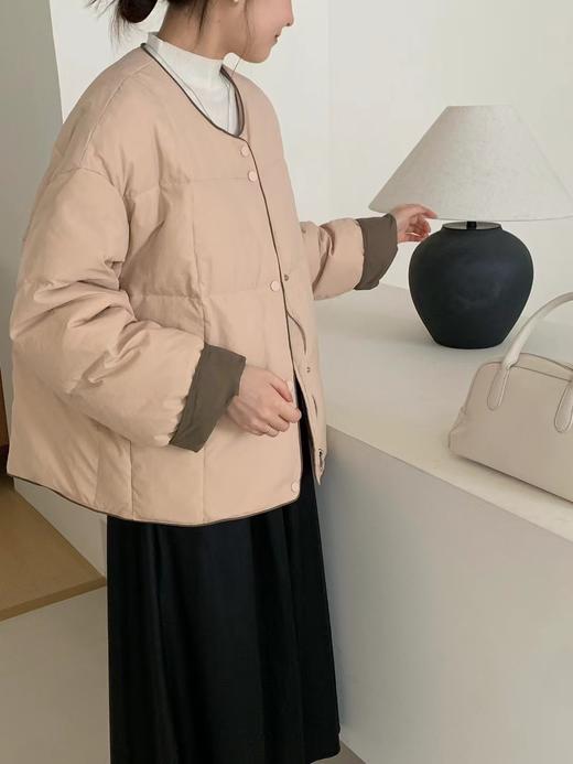 现货【YW】无忧购“”韩版泡芙女小个子圆领减龄羽绒服0056（48小时发货） 商品图5