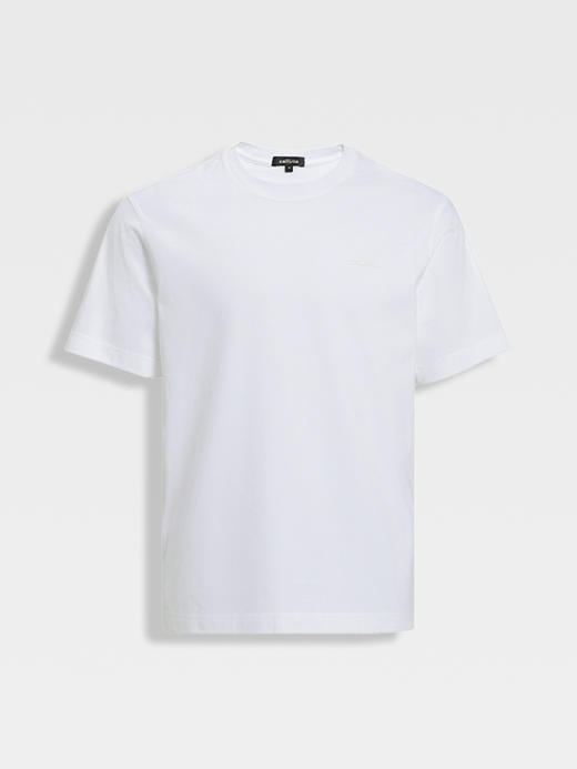 callisto白色纯棉圆领T恤 商品图0