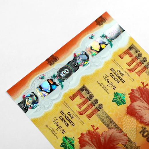 【吉祥号88888开头】2024斐济龙年塑料纪念钞！全新100分！ 商品图6