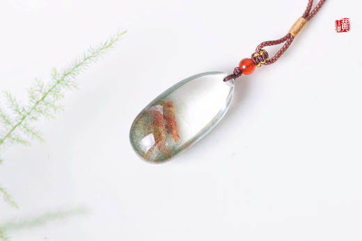 绿幽灵财富山吊坠  配精美挂绳 商品图3