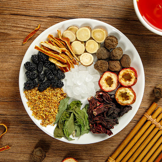 【古法原料！老北京酸梅汤】酸甜美味冰凉清爽，原材料包茶煮包70g多规格乌梅干传统自制桂花酸梅汁 商品图1