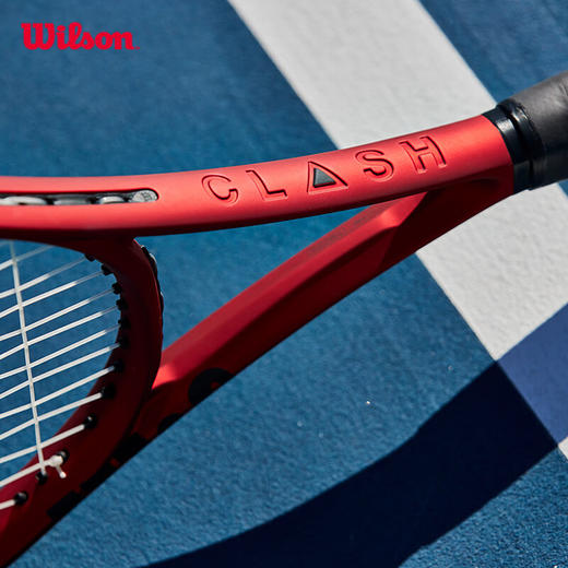 威尔胜（Wilson）官方CLASH V2系列成人男女全碳素一体全面舒适电镀涂装专业网球拍 WR074011U1 100 295g 1号 商品图6