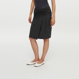 oneup垂感抽绳半身裙